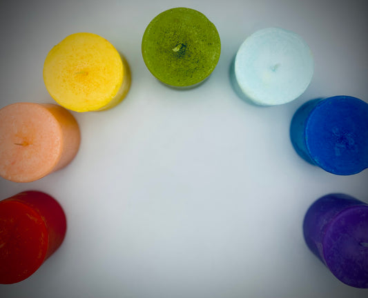 7 Chakra Pillar Candles Set